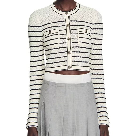 Sandro Molie Cropped Cardigan - Picture 1 of 3